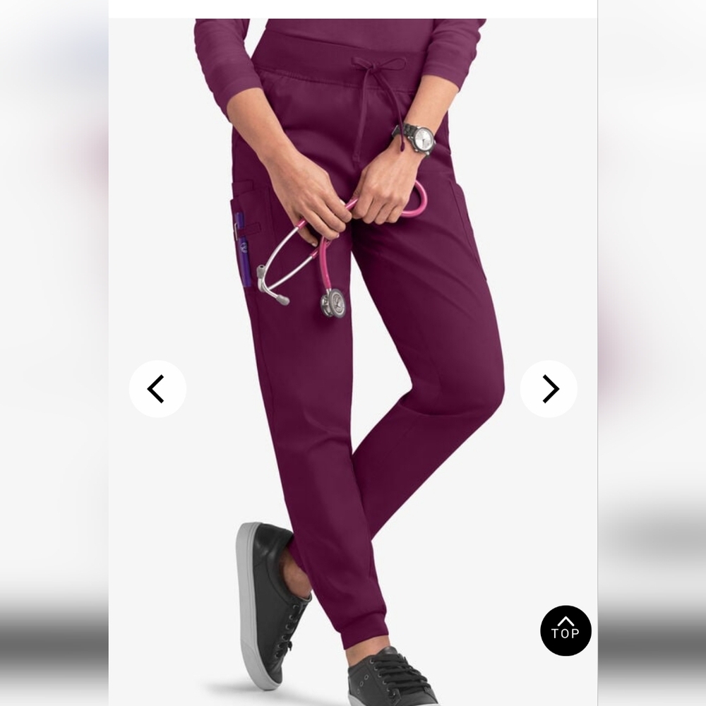 Women's Scrub Jogger Pants *NWOT* Size Lg * Color Wine *